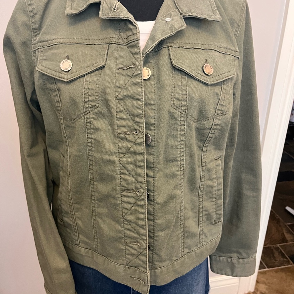 Market & Spruce Utility Jacket in Sage